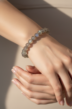 Labradorit Doğal Taş Bileklik 9 mm