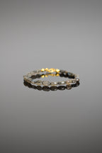 Labradorite Natural Stone Silver Closure Design Bracelet