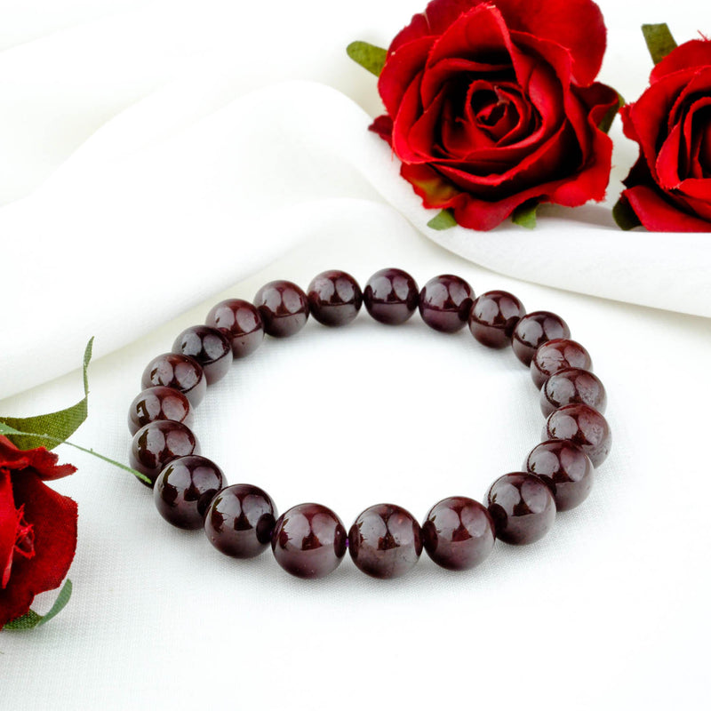 Lal Garnet Doğal Taş 10 mm Bileklik - Görsel 3 - Safnaturel