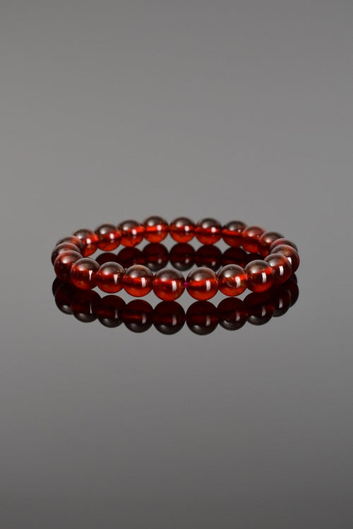Lal Garnet  Doğal Taş A+ Kalite Bileklik 8mm