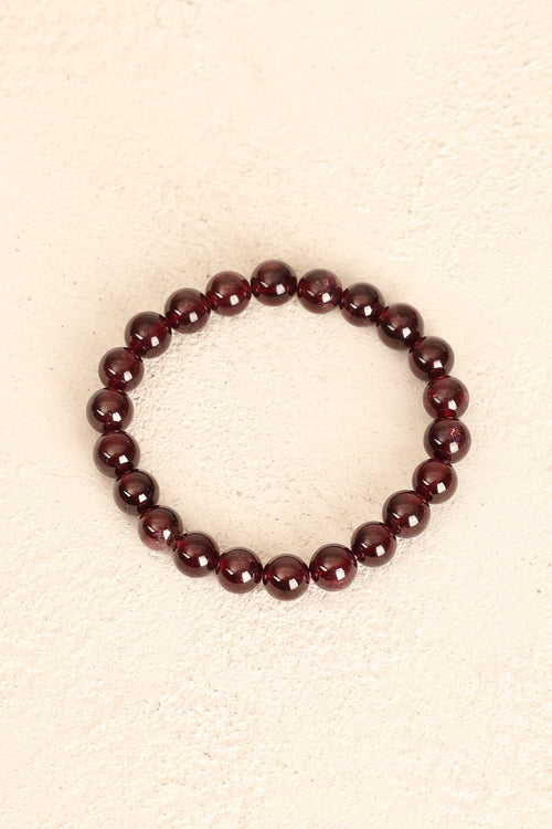 Lal Garnet Doğal Taş Bileklik 8 mm