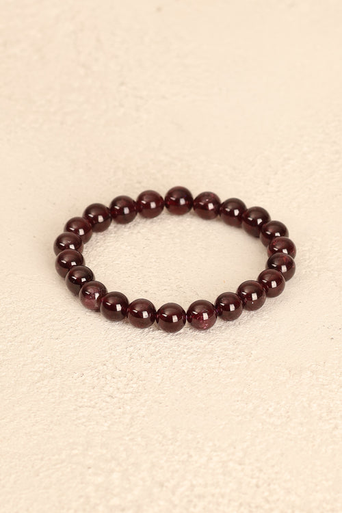 Lal Garnet Doğal Taş Bileklik 8 mm