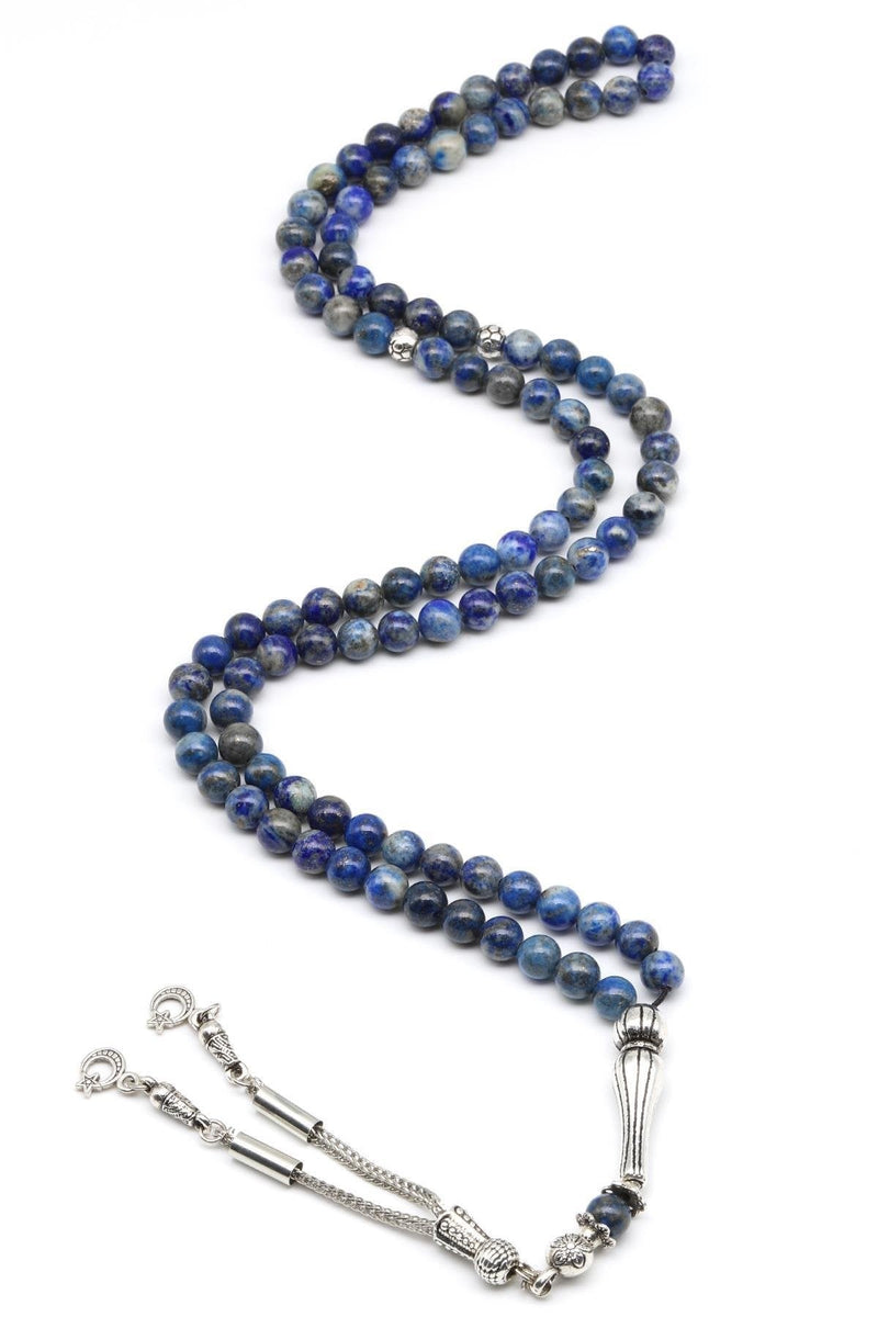 Lapis Lazuli Doğal Taş 99'Lu Tesbih 6 mm Küre Kesim - Görsel 2 - Safnaturel