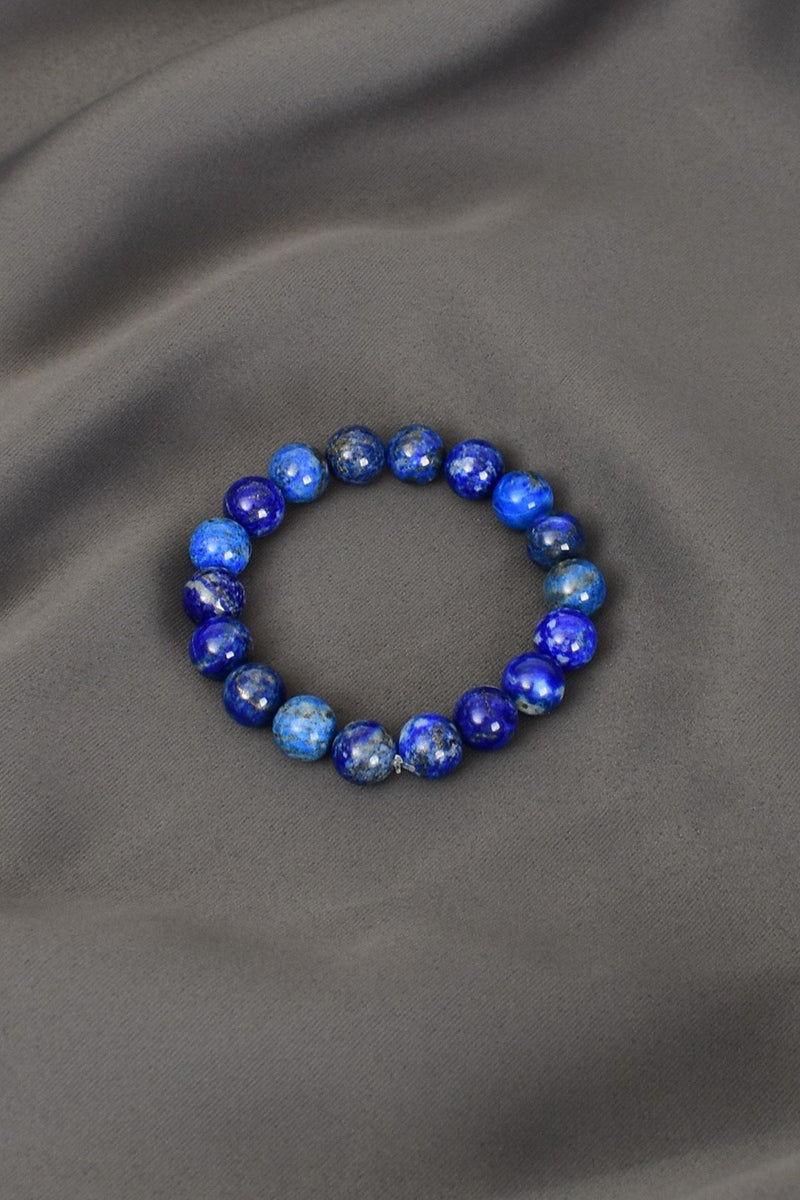 Lapis Lazuli Doğal Taş Bileklik 10 mm - Görsel 3 - Safnaturel