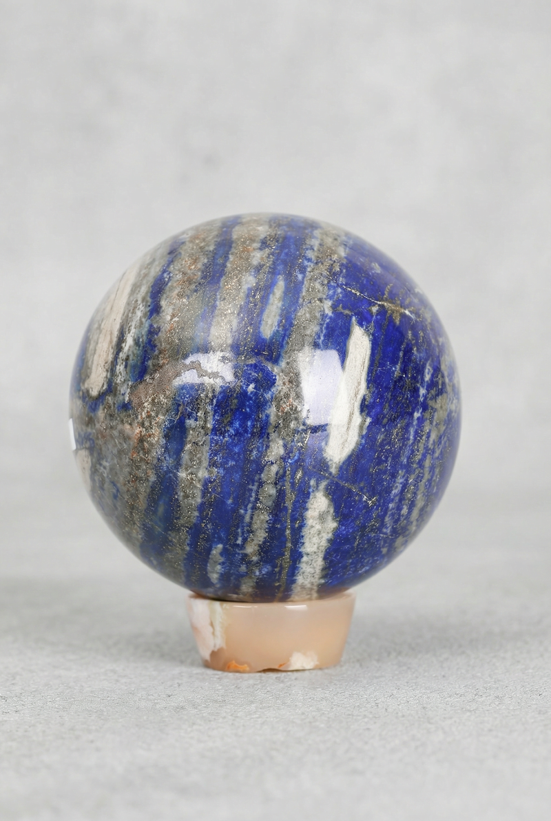 Lapis Lazuli Doğal Taş Küre - Görsel 1 - Safnaturel