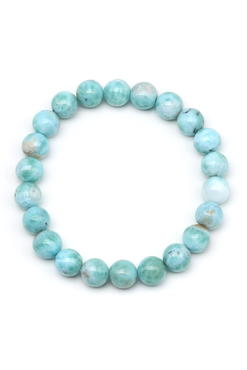 Larimar Doğal Taş Bileklik 8 mm Küre Kesim - Görsel 4 - Safnaturel