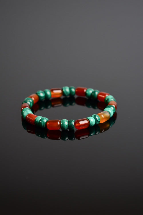 Malachite - Agate Natural Stone Men's Bracelet