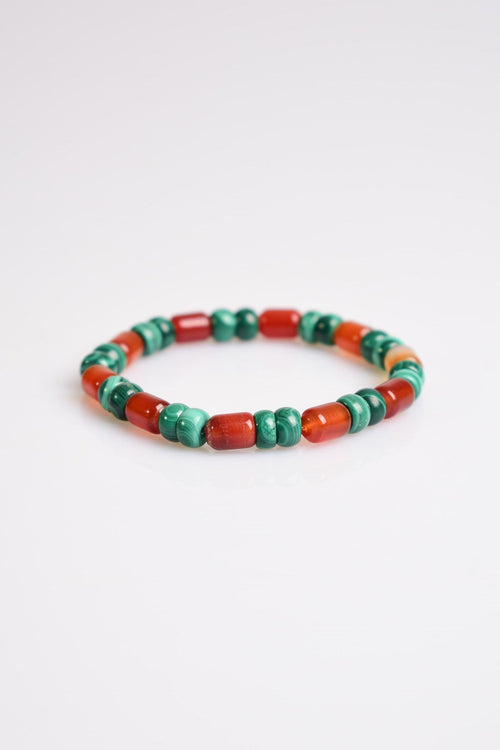 Malachite - Agate Natural Stone Men's Bracelet