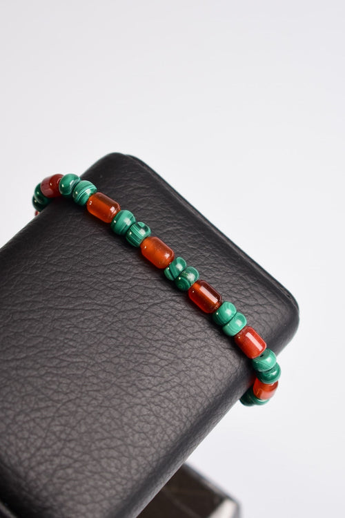 Malachite - Agate Natural Stone Men's Bracelet