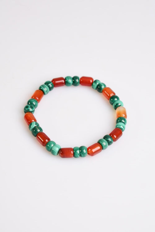 Malachite - Agate Natural Stone Men's Bracelet
