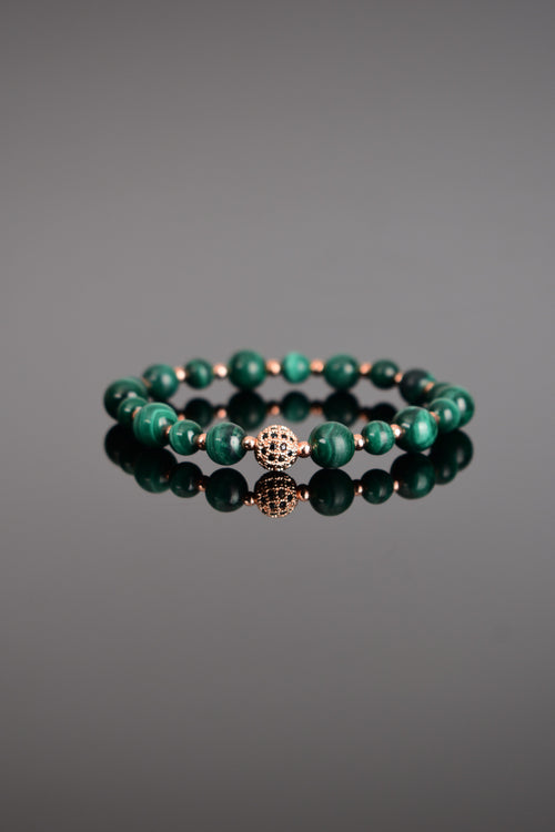 Malakit Doğal Taş Tasarım Bileklik