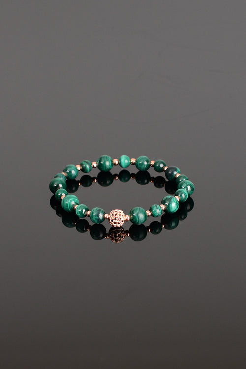 Malakit Doğal Taş Tasarım Bileklik