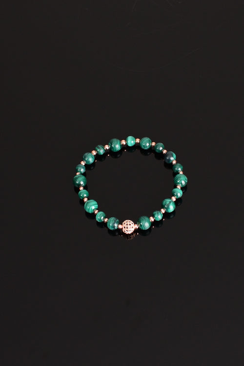 Malakit Doğal Taş Tasarım Bileklik