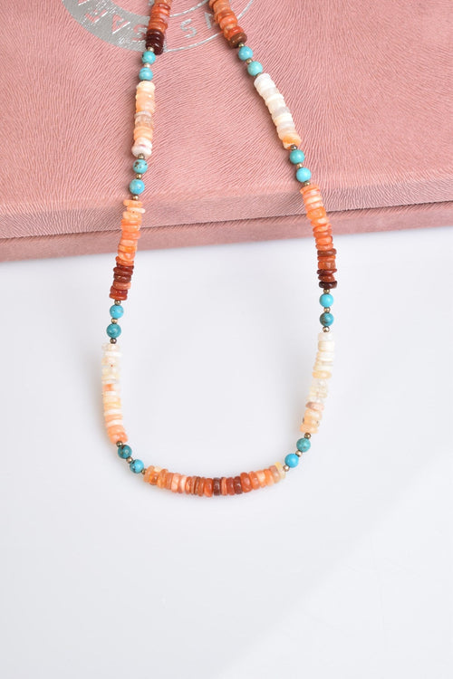 Opal - Turkuaz - Meksika Jasper Doğal Taş Kolye
