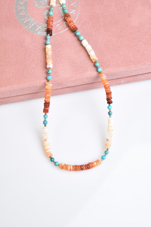 Opal - Turkuaz - Meksika Jasper Doğal Taş Kolye