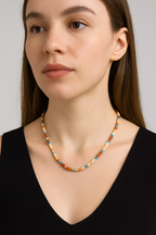 Opal - Turkuaz - Meksika Jasper Doğal Taş Kolye