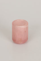 Pembe Kuvars Doğal Taş Bardak