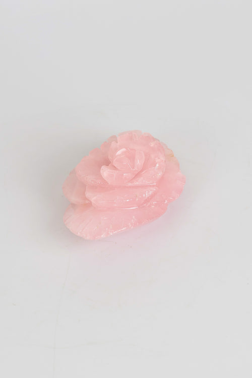 Pembe Kuvars Doğal Taş Gül Ham Parça