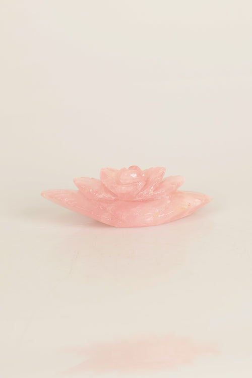 Pembe Kuvars Doğal Taş Gül Ham Parça