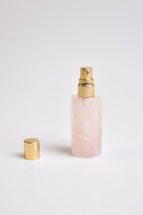 Rose Quartz Natural Stone Perfume Bottle