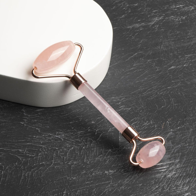 Pembe Kuvars Taşı Masaj Takımı - Roller ve Gua Sha Kalpli Set - Görsel 2 - Safnaturel