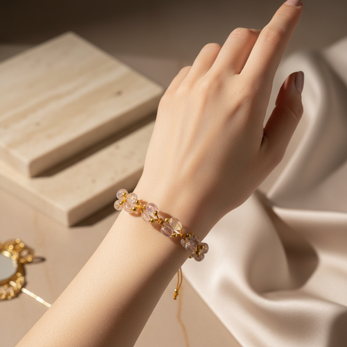 Phantom Doğal Taş Üçlü Makrome Özel Tasarım Bileklik