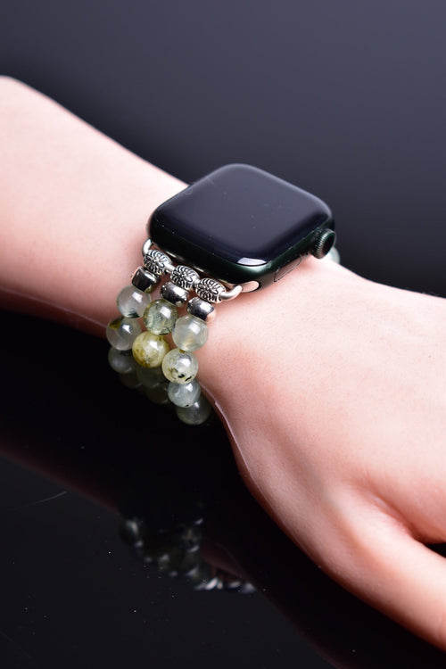 Prehnit Doğal Taş Apple Watch Saat Bandı 38 - 41 Mm