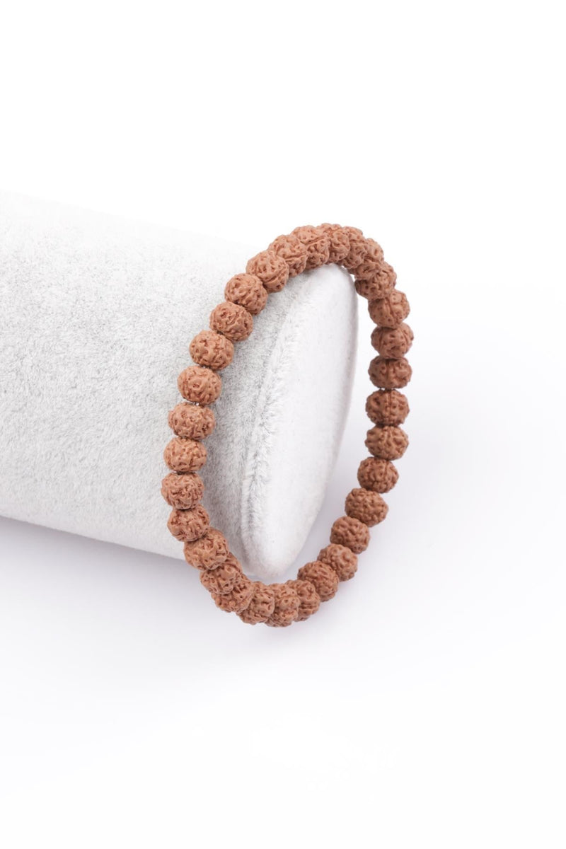 Rudraksha Tohumu Bileklik 6 x 7 mm Rondel Kesim - Görsel 2 - Safnaturel