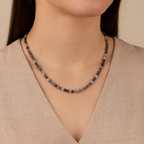 Rutile Quartz Natural Stone Necklace 3 mm