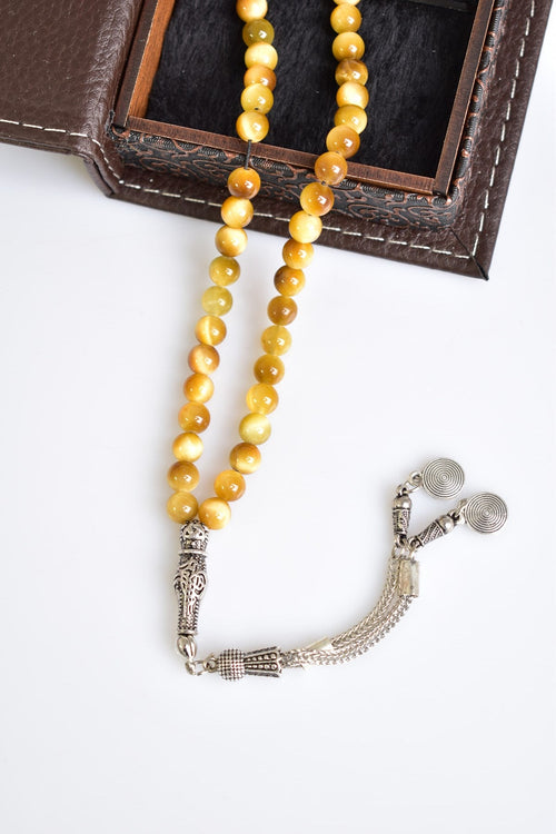 Yellow Tiger Eye Natural Stone Prayer Beads 99 – 6mm