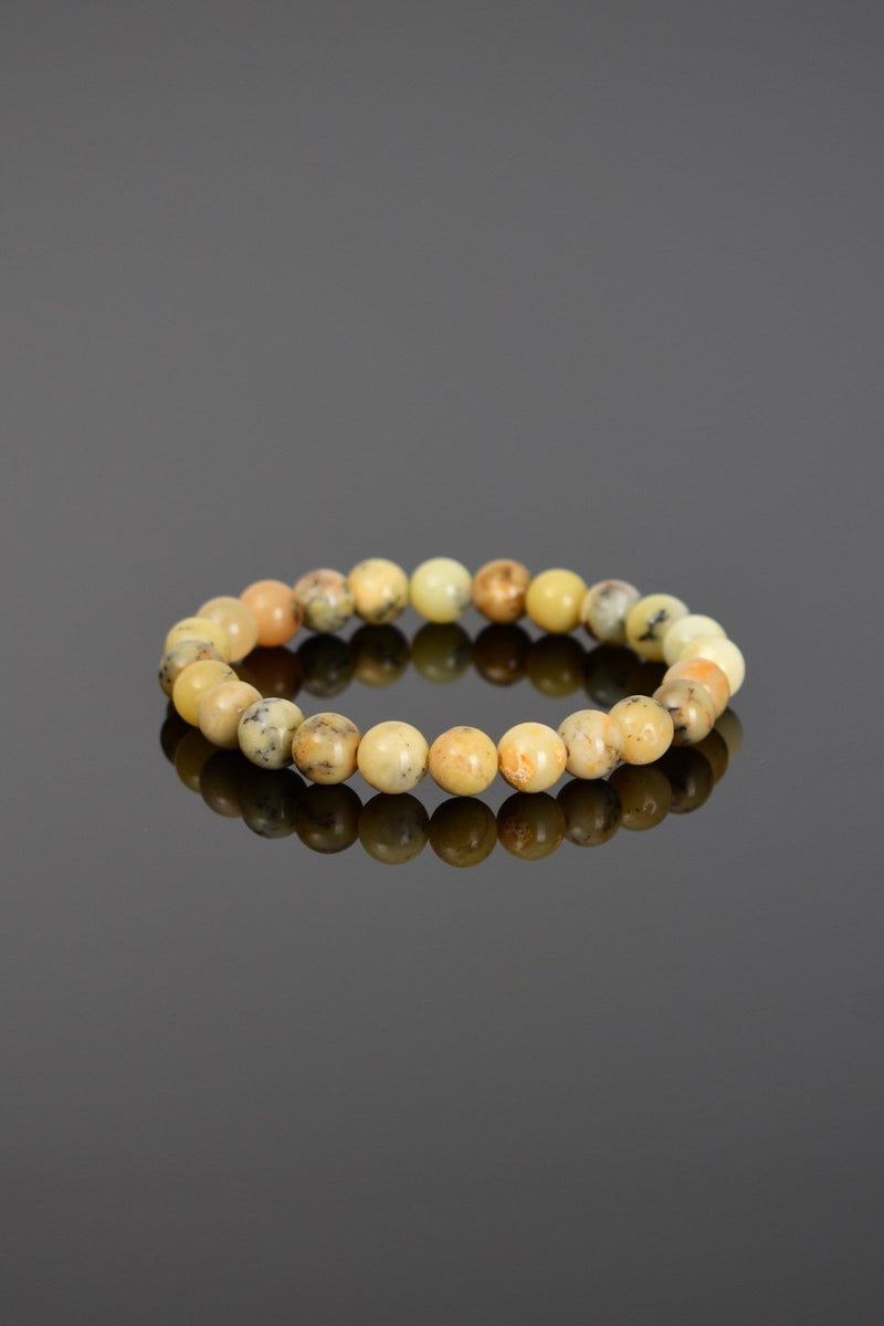 Sarı Opal Doğal Taş Bileklik 8 mm - Görsel 5 - Safnaturel