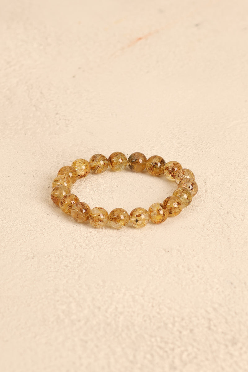Sarı Topaz Doğal Taş 10 mm Bileklik - Görsel 4 - Safnaturel