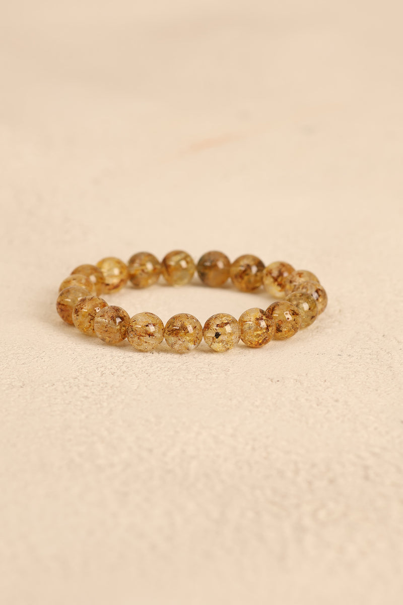 Sarı Topaz Doğal Taş 10 mm Bileklik - Görsel 5 - Safnaturel