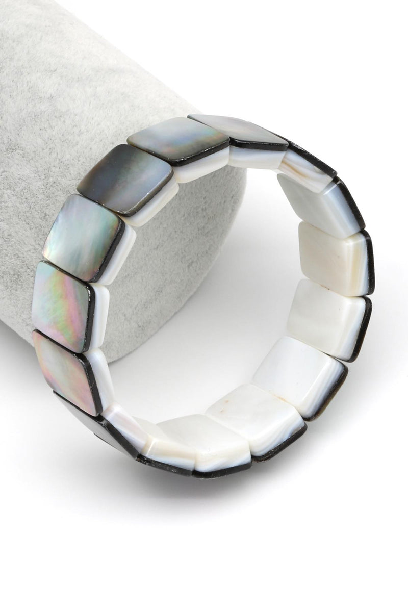 Sedef Doğal Taş Bileklik 13 x 18 mm Özel Kesim - Görsel 3 - Safnaturel