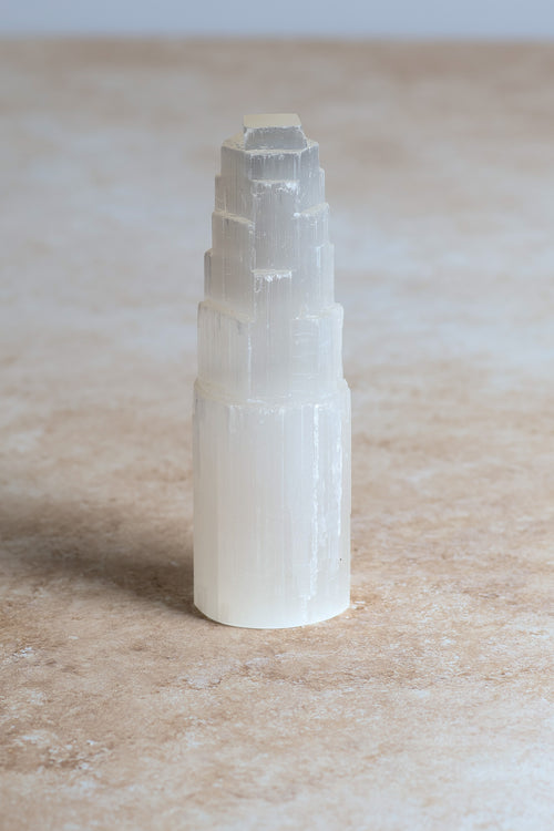 Selenite Natural Stone Tower