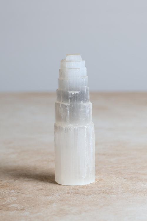 Selenite Natural Stone Tower