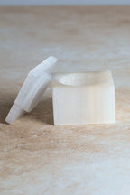Selenite Natural Stone Cube Box