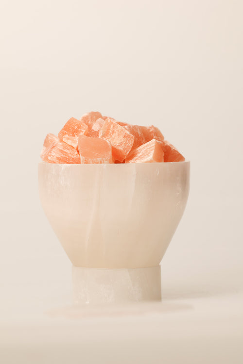 Selenit Doğal Taş Lamba