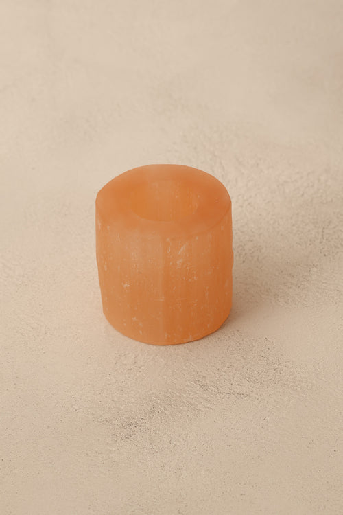 Selenit Doğal Taş Mumluk