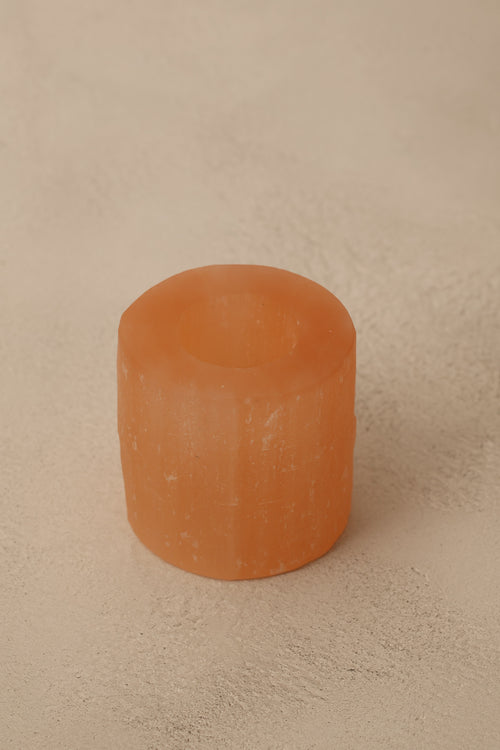 Selenit Doğal Taş Mumluk