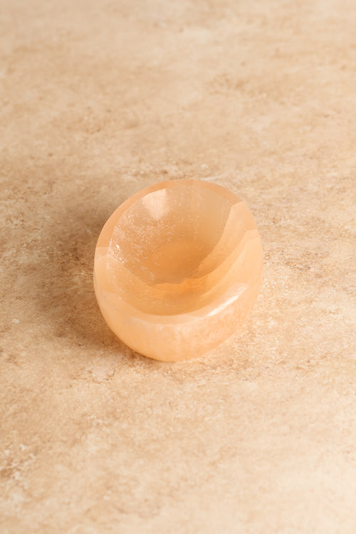 Selenite Natural Stone Oval Plate