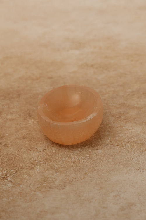 Selenite Natural Stone Oval Plate