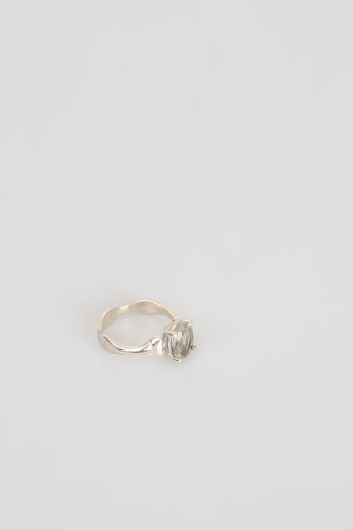 Certified Aquamarine Natural Stone 925 Sterling Silver Ring