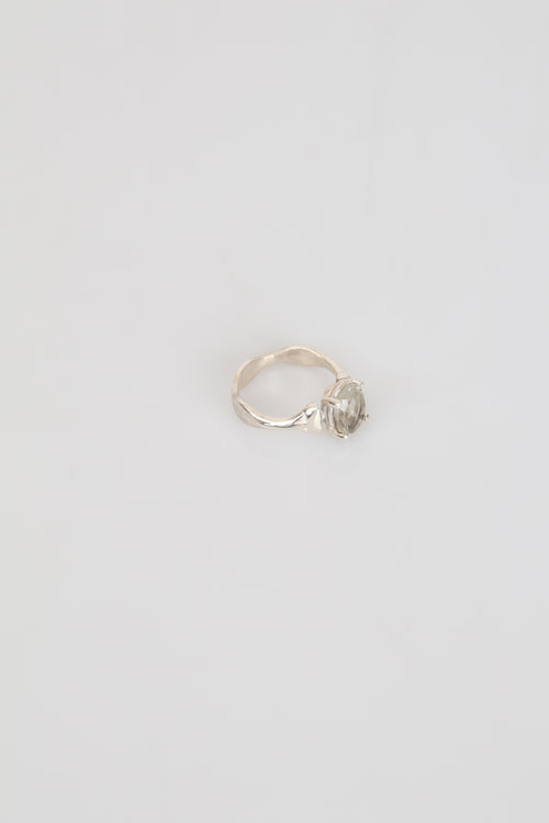 Certified Aquamarine Natural Stone 925 Sterling Silver Ring