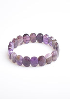 Certified Amethyst Natural Stone 9x14 mm Bracelet