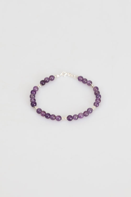 Sertifikalı Ametist Doğal Taş Gümüş Kapama Tasarım Bileklik