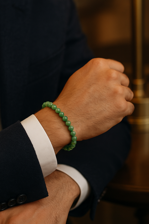 Certified Aventurine Green Natural Stone Bracelet 6mm