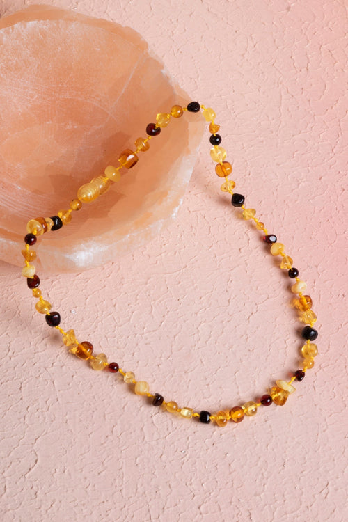 Sertifikalı Bebek Kehribar Doğal Taş Kolye