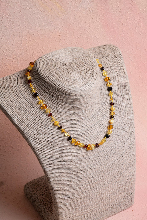 Sertifikalı Bebek Kehribar Doğal Taş Kolye