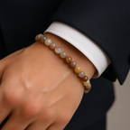 Certified Botswana Agate Natural Stone Bracelet 6mm 